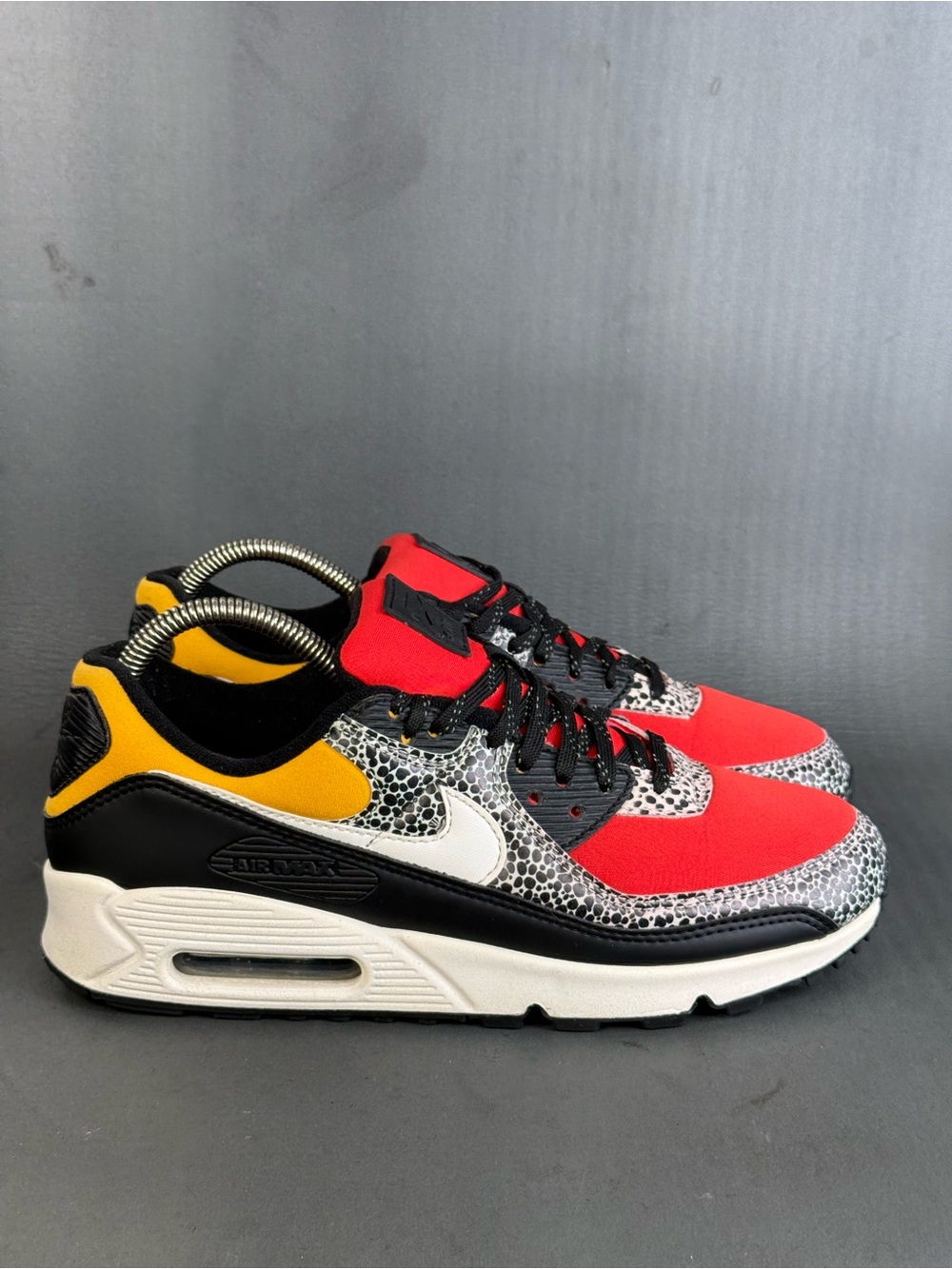 Nike Air Max 90 SE Safari Chile Red Pollen sneaker shoes women’s size 10
